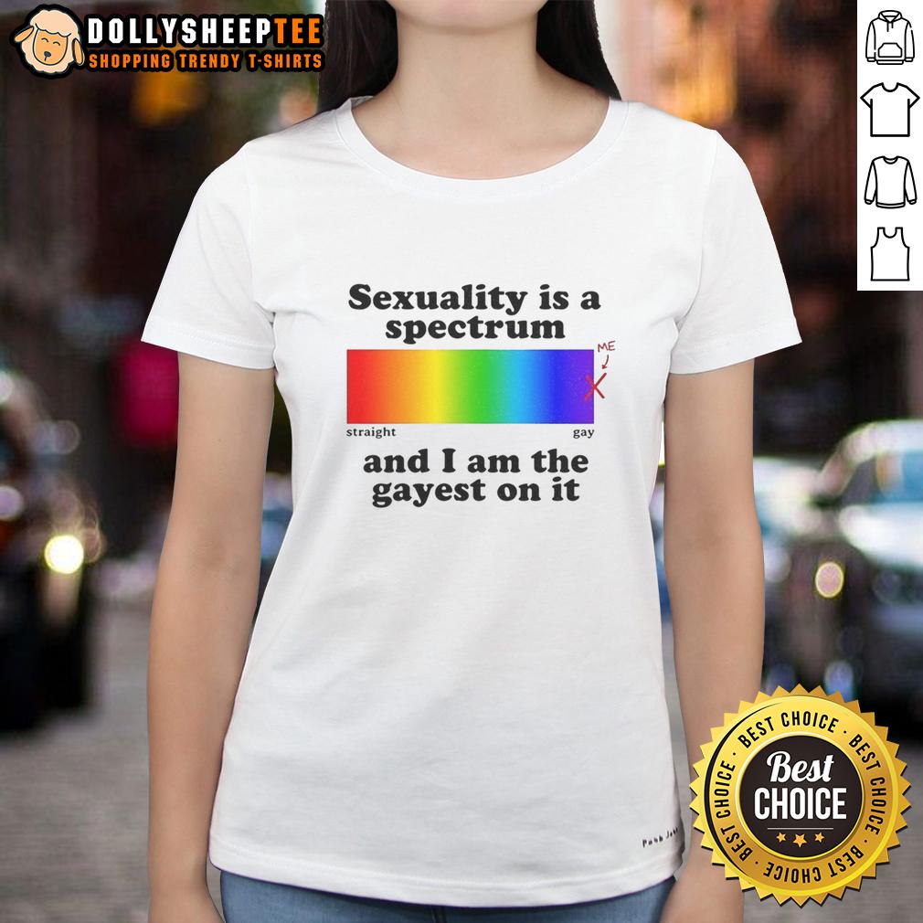 Premium Sexuality Is A Spectrum And I Am The Gayest On It T-Shirt - Image 3