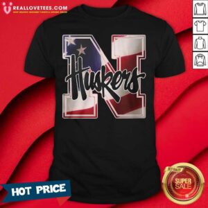 Super Nice Nebraska Cornhuskers American Flag Shirt