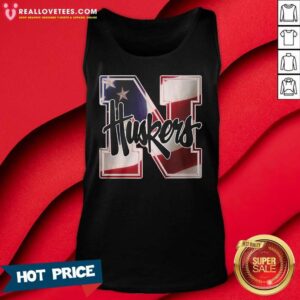 Alternative view of Super Nice Nebraska Cornhuskers American Flag Shirt