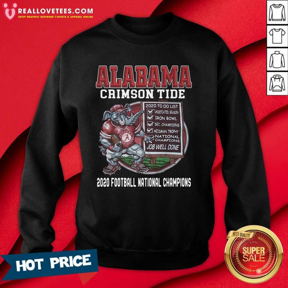 Great Alabama Crimson Tide 2020 Football National Champions Shirt - Image 3