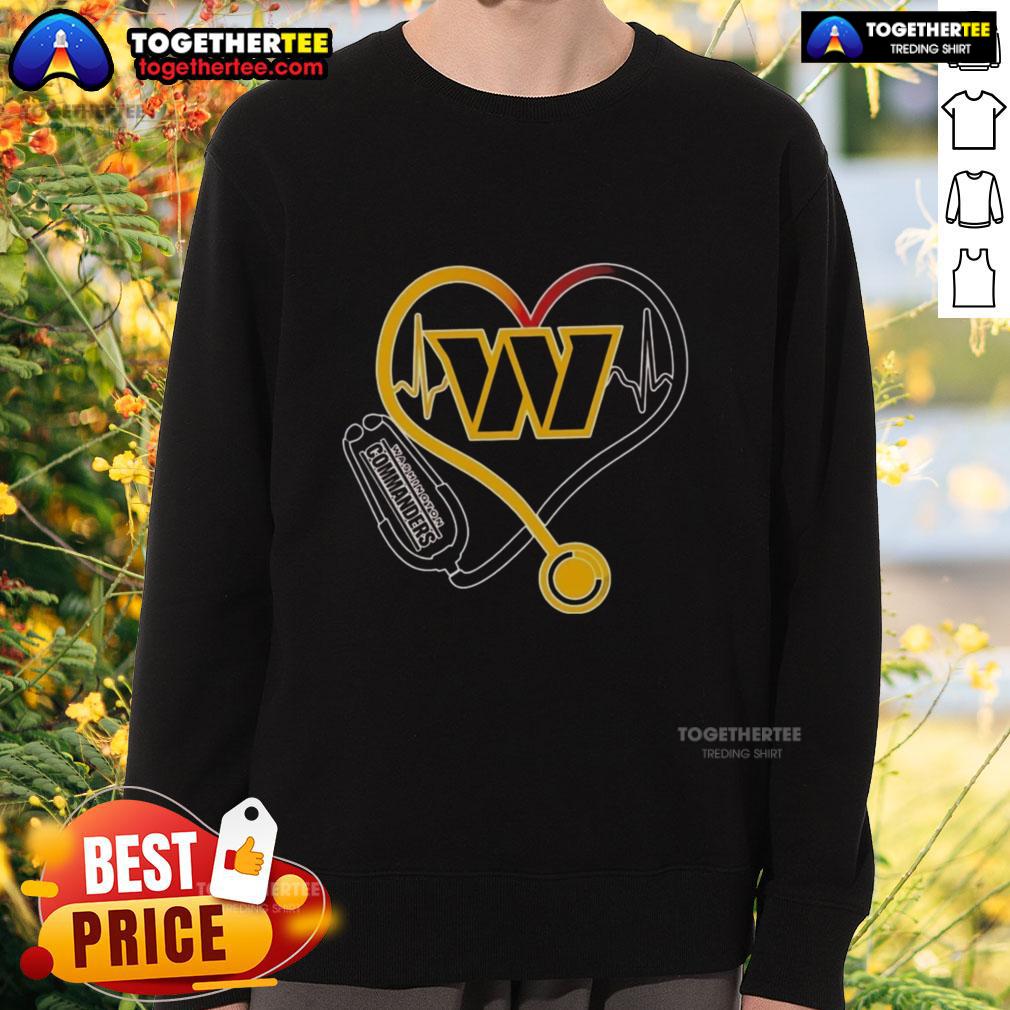 Premium Nurse Love Washington Commanders T-Shirt - Image 5