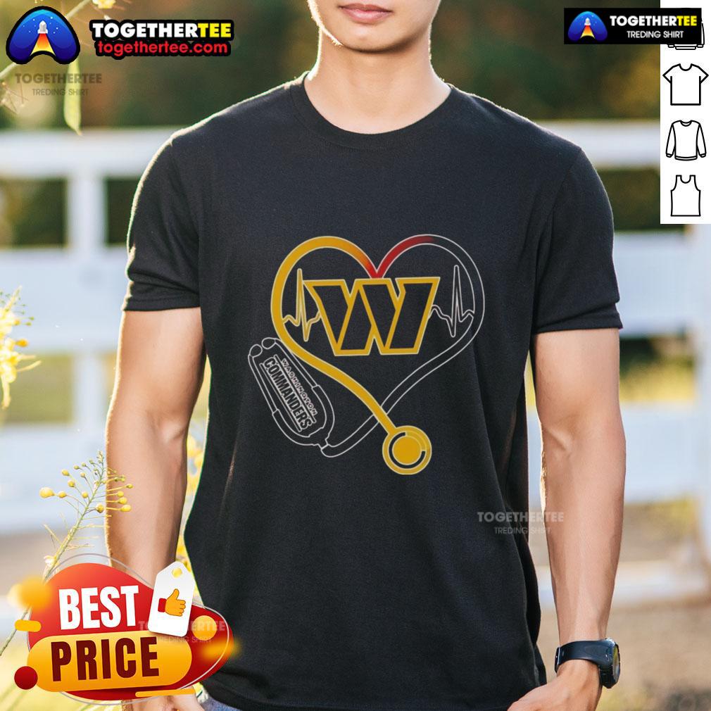 Premium Nurse Love Washington Commanders T-Shirt