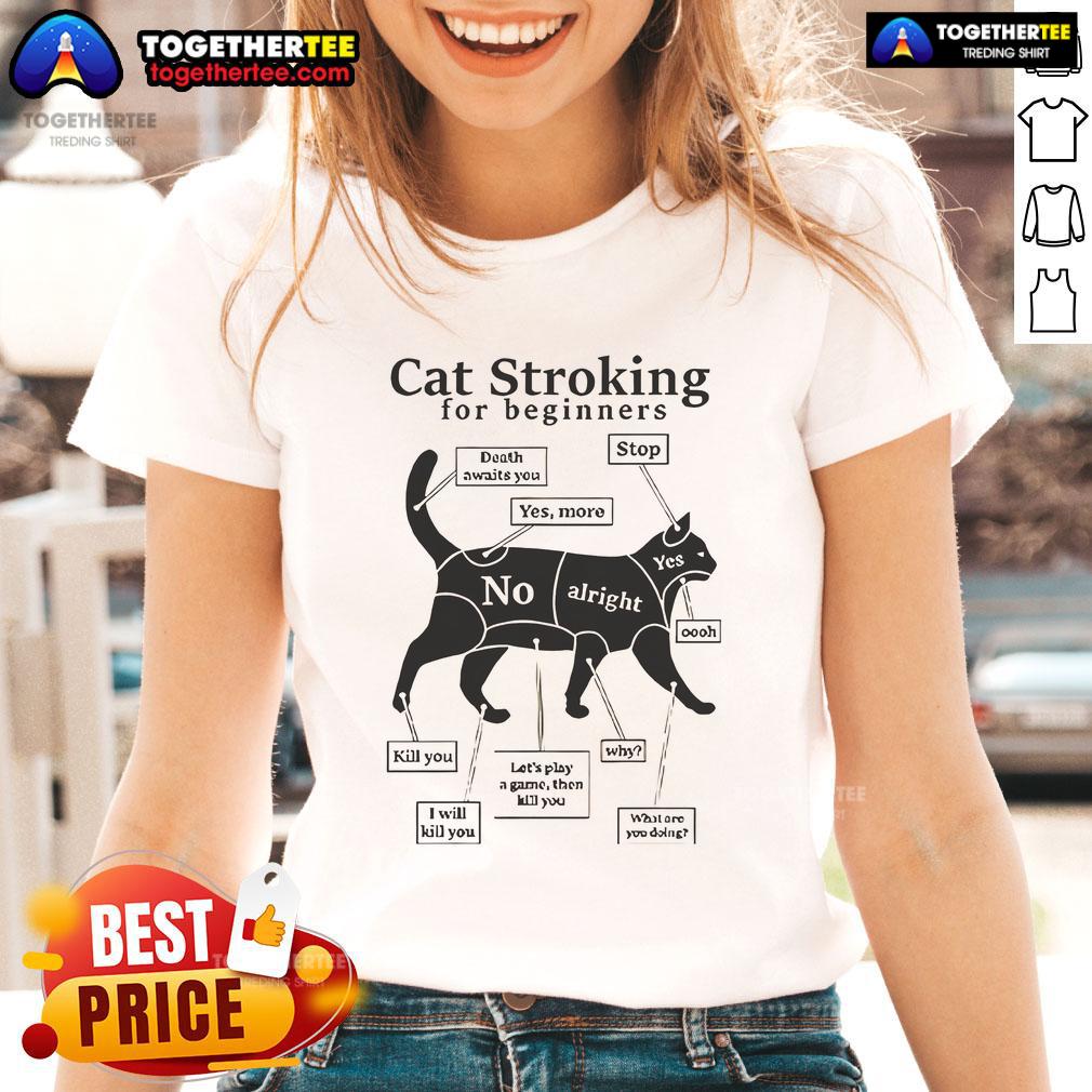 Top Cat Stroking For Beginners T-Shirt - Image 3
