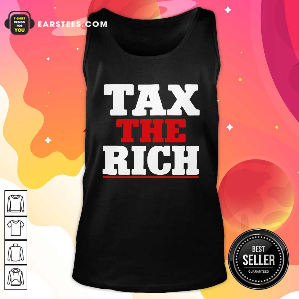 Good Tax The Rich Red White T-Shirt - Image 4