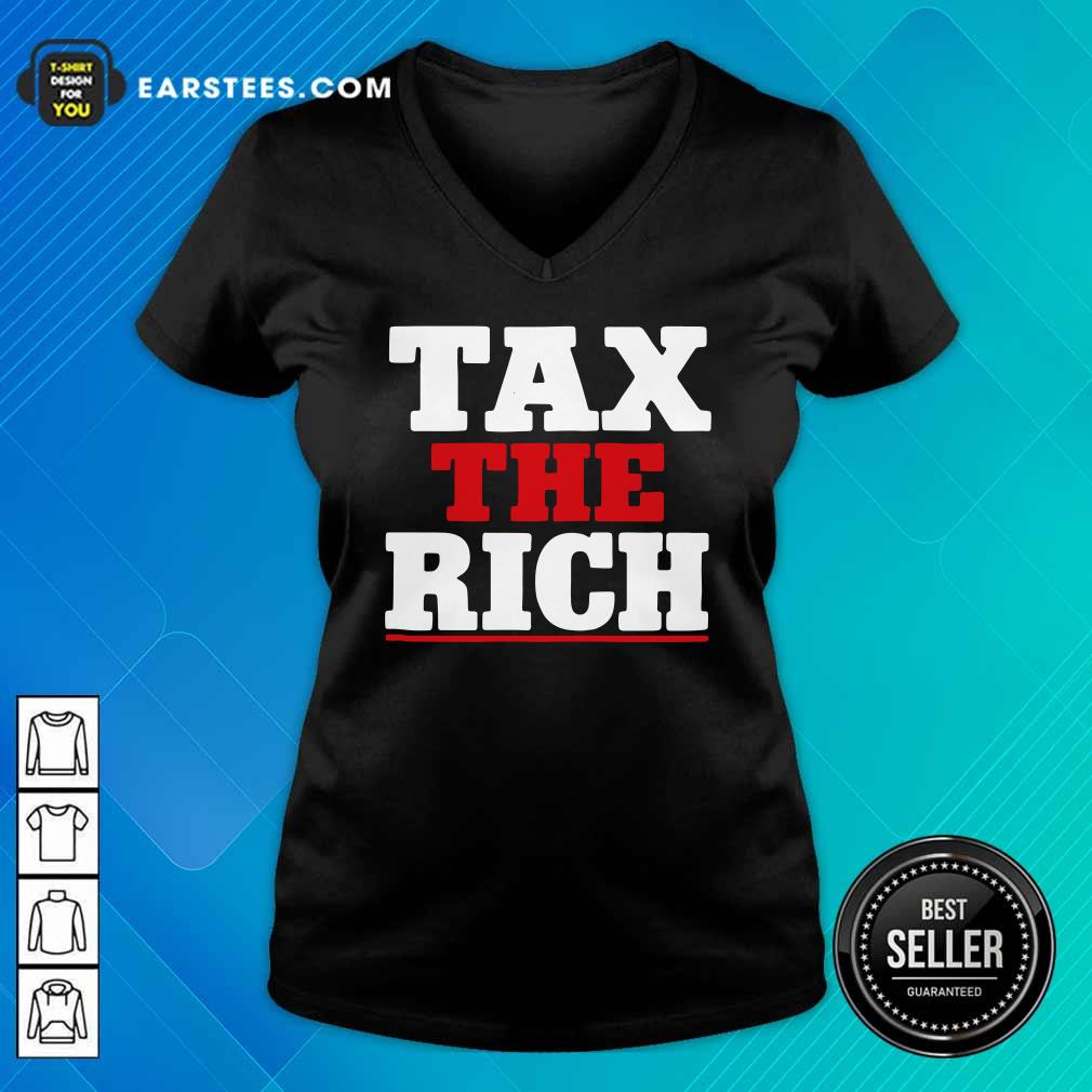 Good Tax The Rich Red White T-Shirt - Image 3