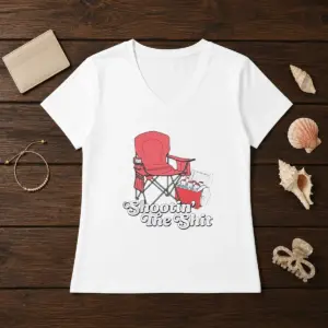 Alternative view of Hot Shooting The Shit Backyard BBQ Shirt