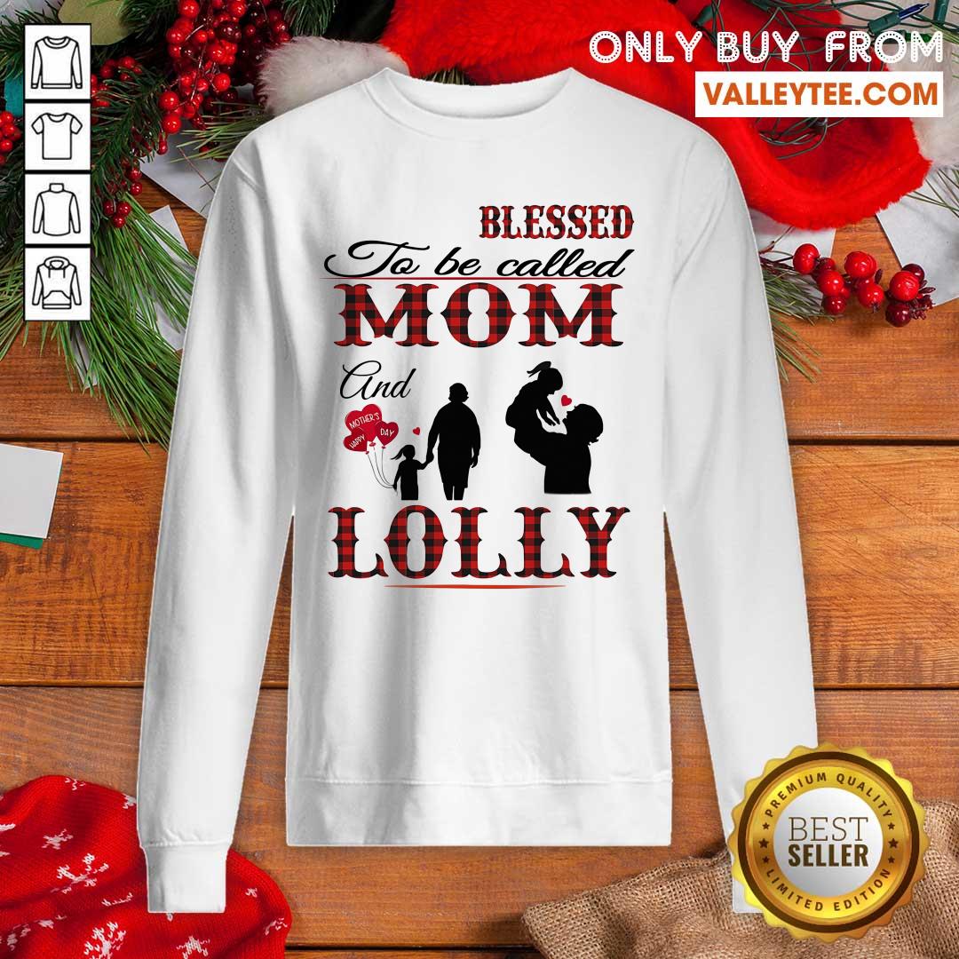 Blessed To Be Called Mom And Lolly Shirt - Image 4