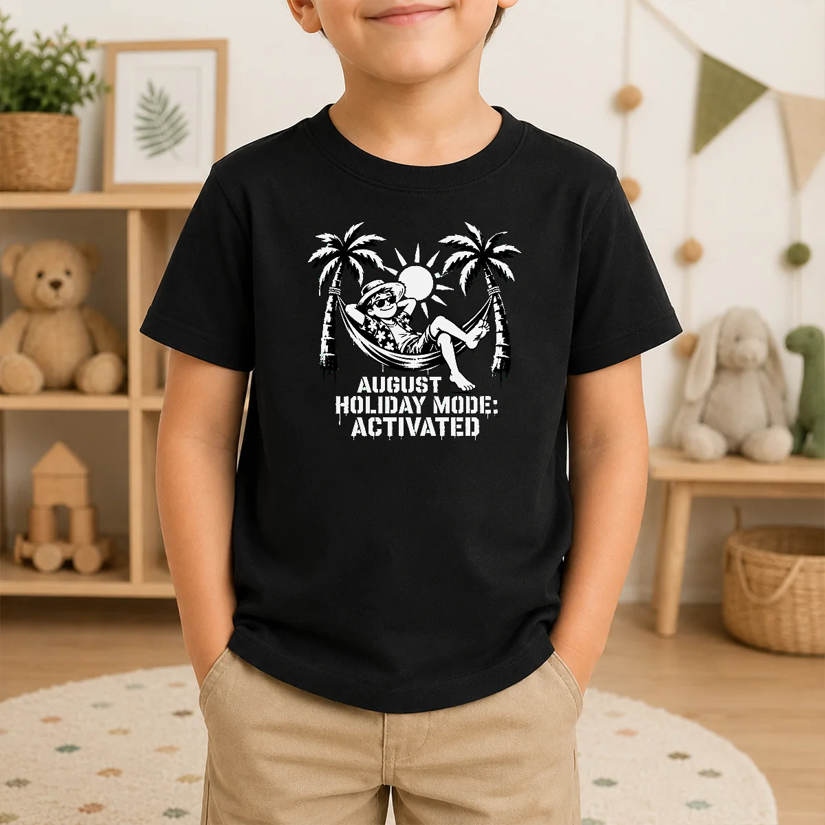 Pretty Top August Holiday Stencil For Laid Back Vibes Shirt - Image 9