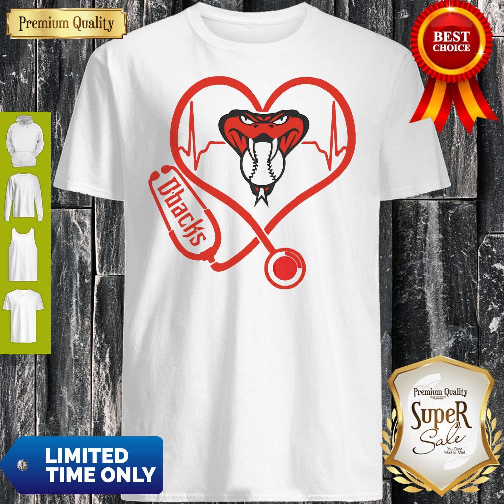 Arizona Diamondbacks Baseball Stethoscope Heartbeat Shirt