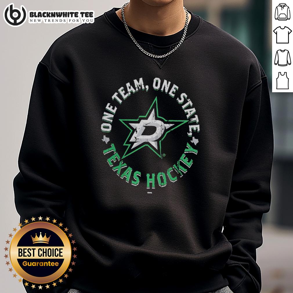 Awesome Dallas Stars One Team One State Texas Hockey 2026 Stanley Cup Playoffs T-Shirt - Image 5