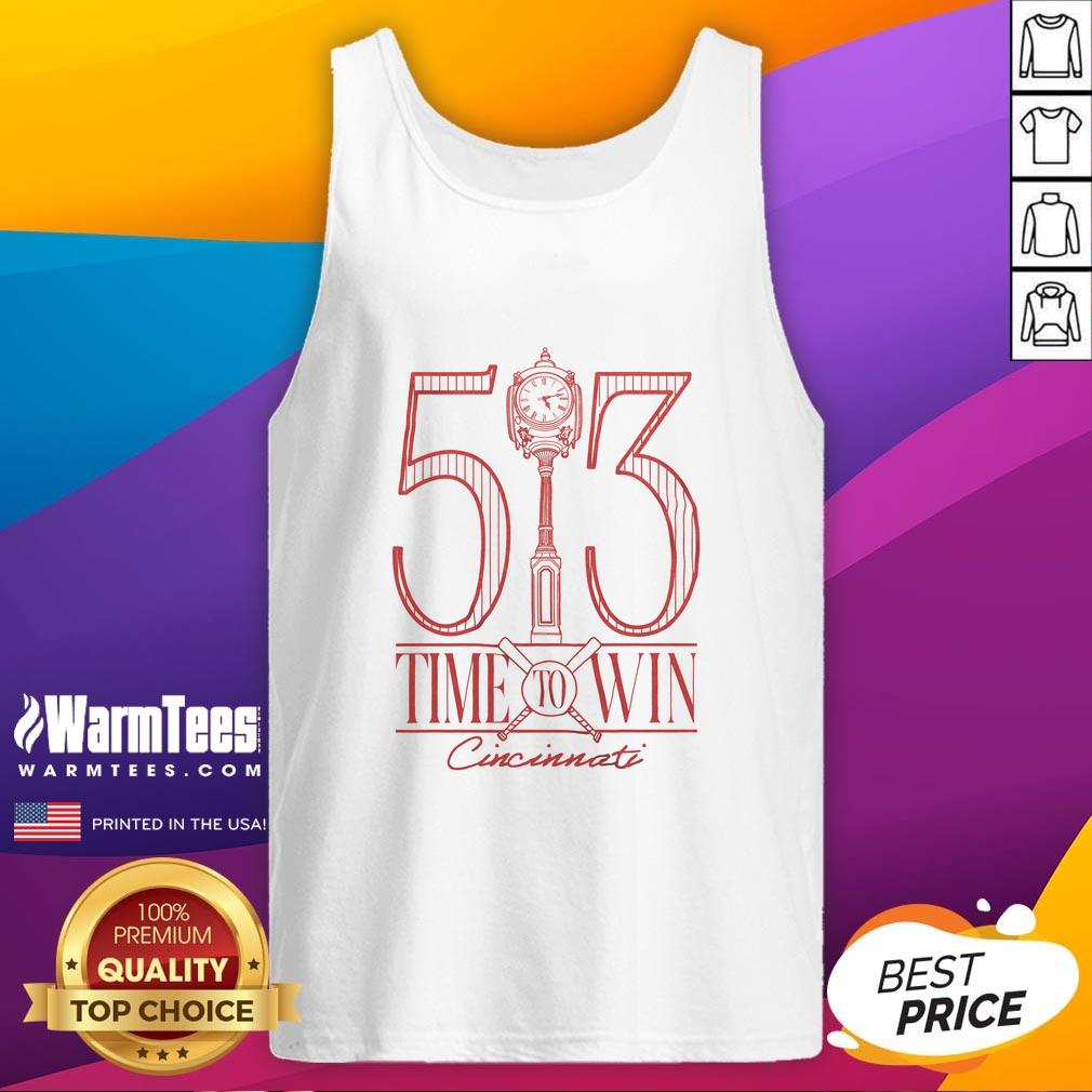 Good Time To Win Cincinnati Baseball T-Shirt - Image 4