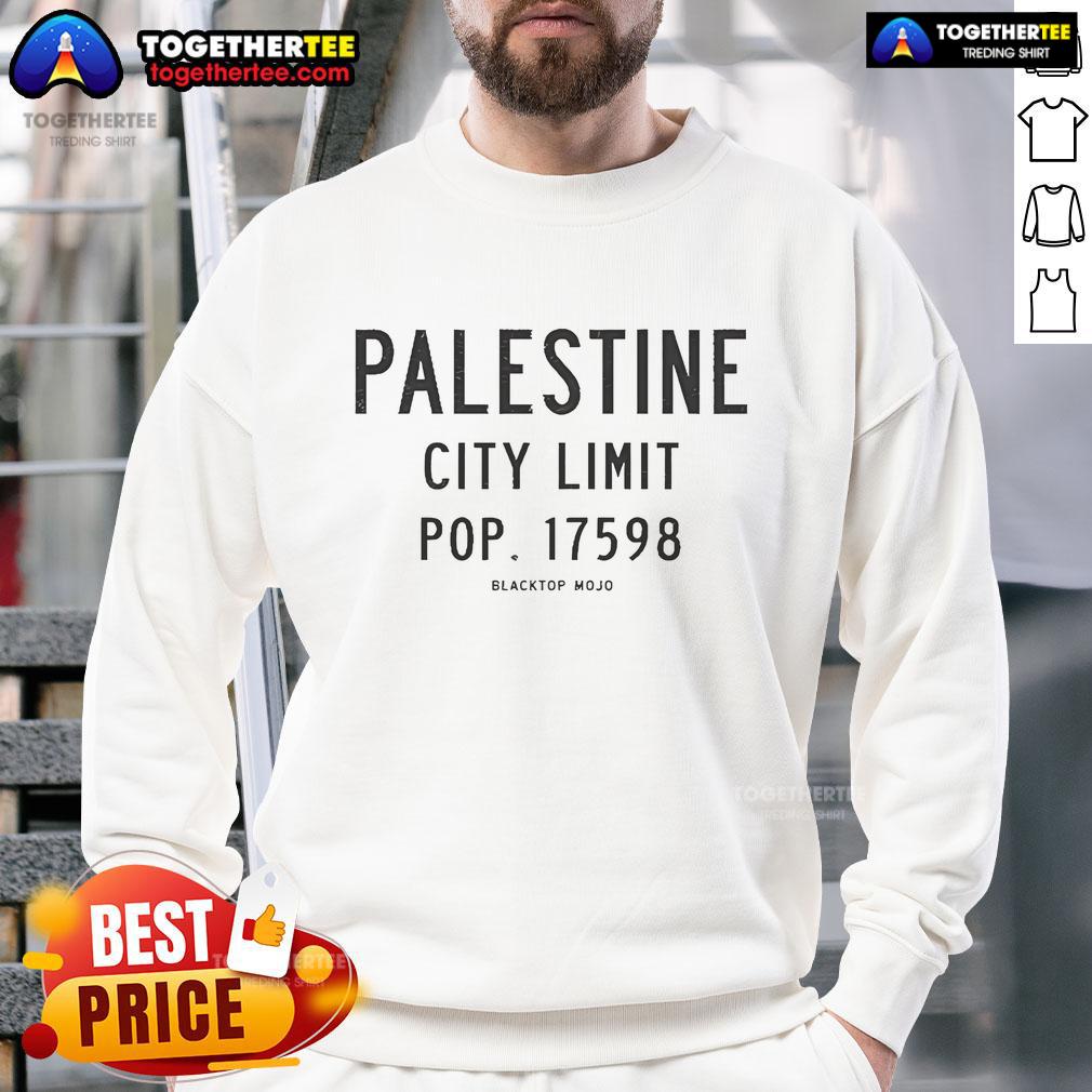 Happy Blacktop Mojo Palestine City Limits Pop 17598 T-Shirt - Image 5