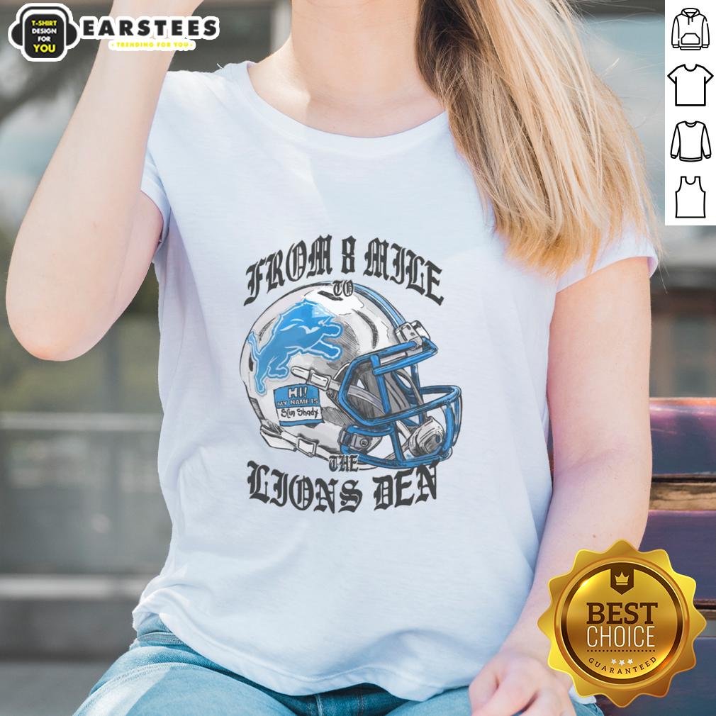 Premium Eminem X Detroit Lions Helmet T-Shirt - Image 3