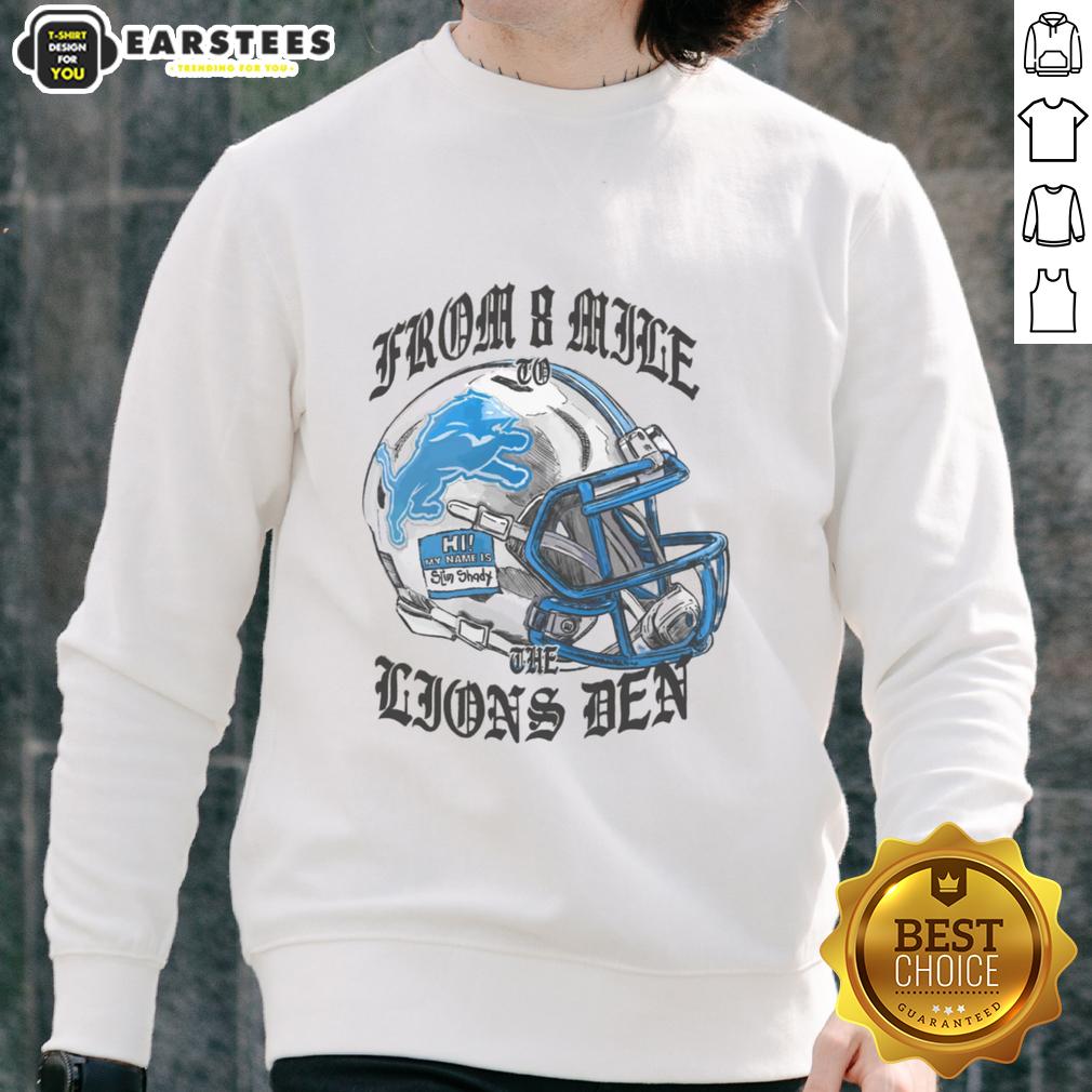 Premium Eminem X Detroit Lions Helmet T-Shirt - Image 5