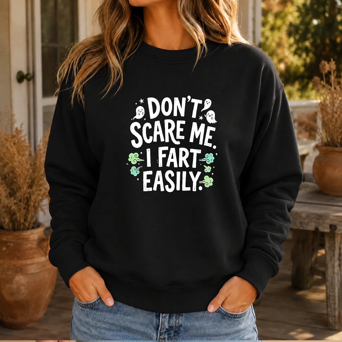 Awesome Don'T Scare Me I Fart Easily Ghost Shirt - Image 7