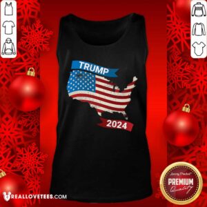 Alternative view of Fantastic Trump 2024 American Flag Vote Shirt