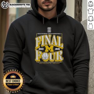 Alternative view of Good Michigan Wolverines 2026 NCAA Division I Men's Basketball Madness Final Four T-Shirt