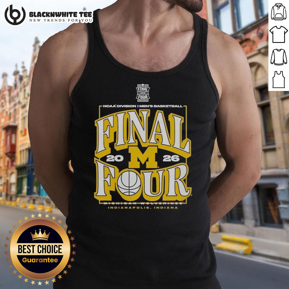 Good Michigan Wolverines 2026 NCAA Division I Men's Basketball Madness Final Four T-Shirt - Image 4