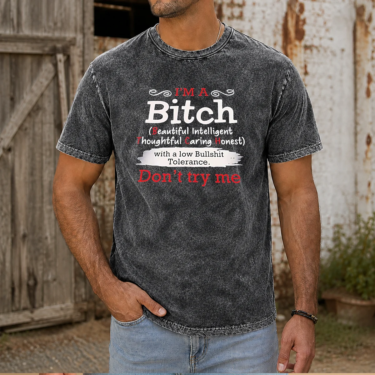 Funny I'M A Bitch Beautiful Intelligent Thoughtful Caring Honest With A Low Bullshit Tolerance Shirt - Image 8
