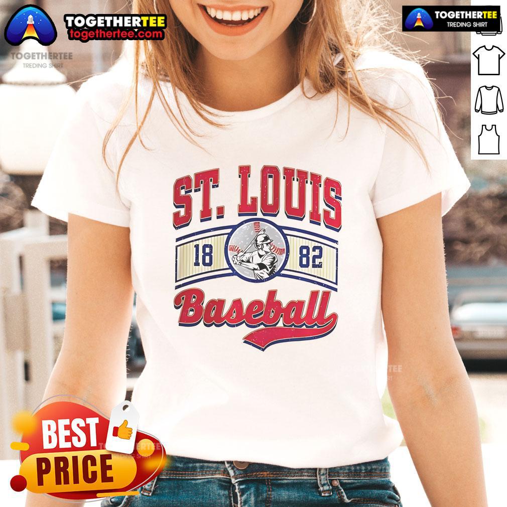 Official St. Louis Baseball Logo Vintage T-Shirt - Image 3