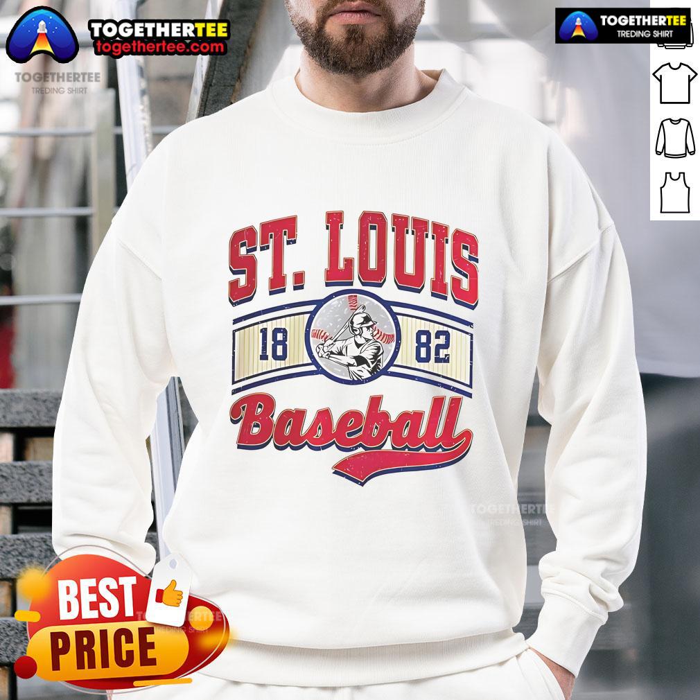 Official St. Louis Baseball Logo Vintage T-Shirt - Image 5