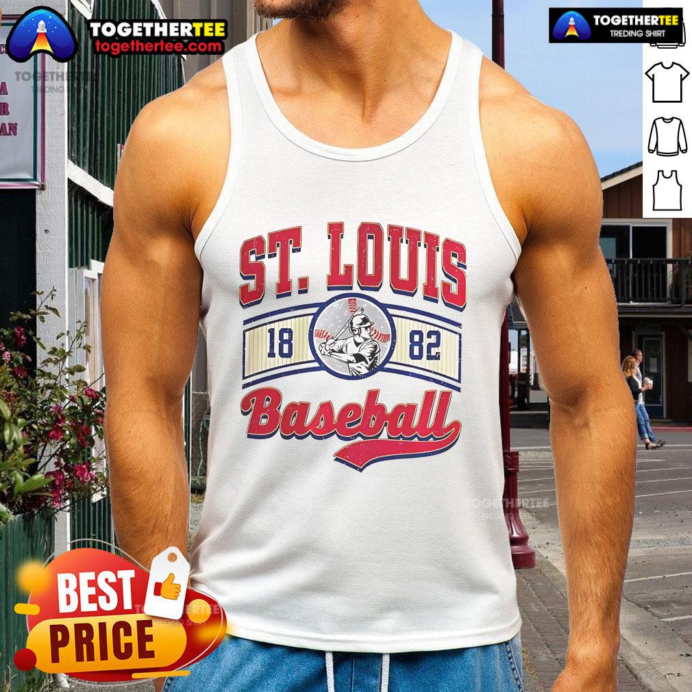 Official St. Louis Baseball Logo Vintage T-Shirt - Image 4