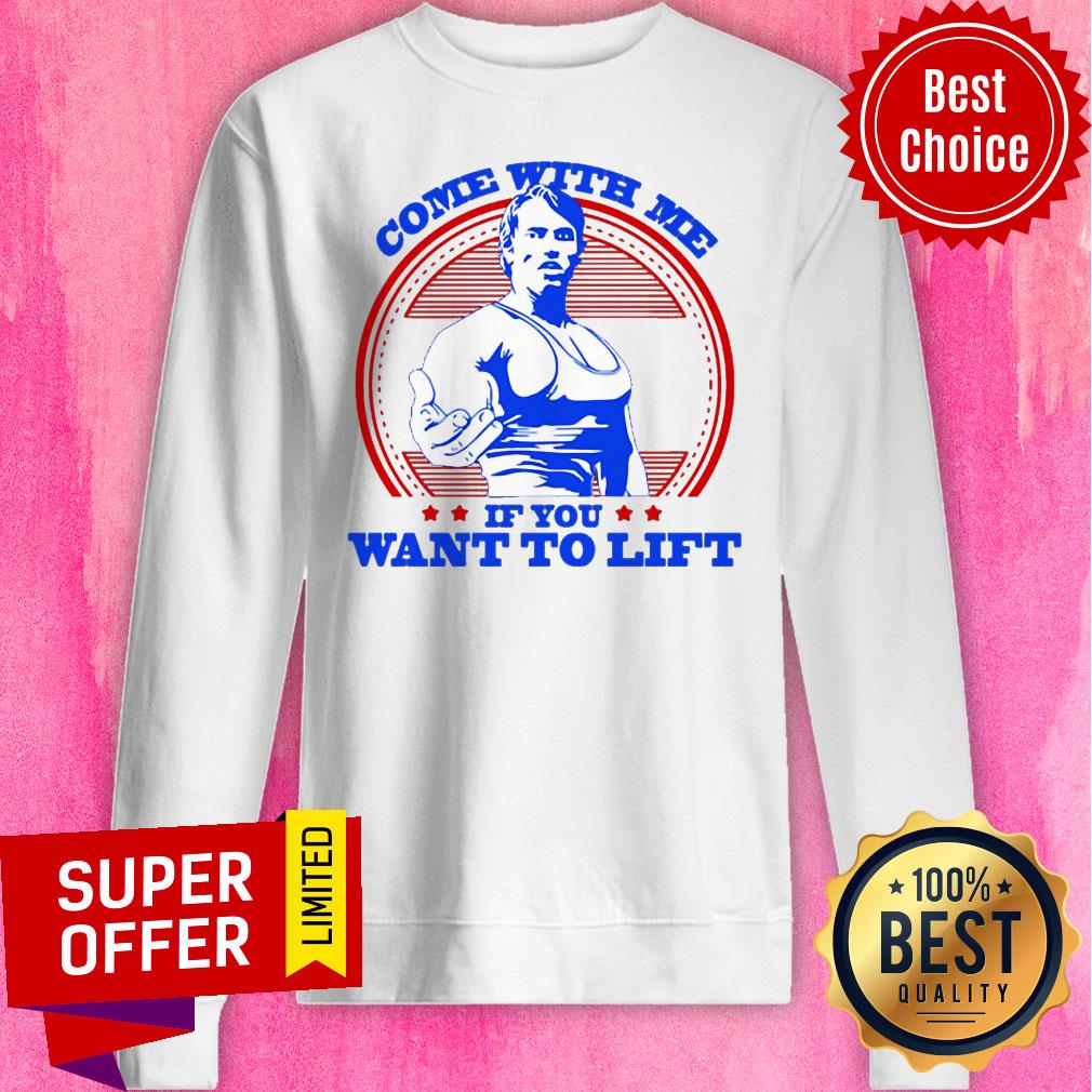 Premium Robot Rave Arnie Come With Me If You Want To Lift Shirt - Image 2