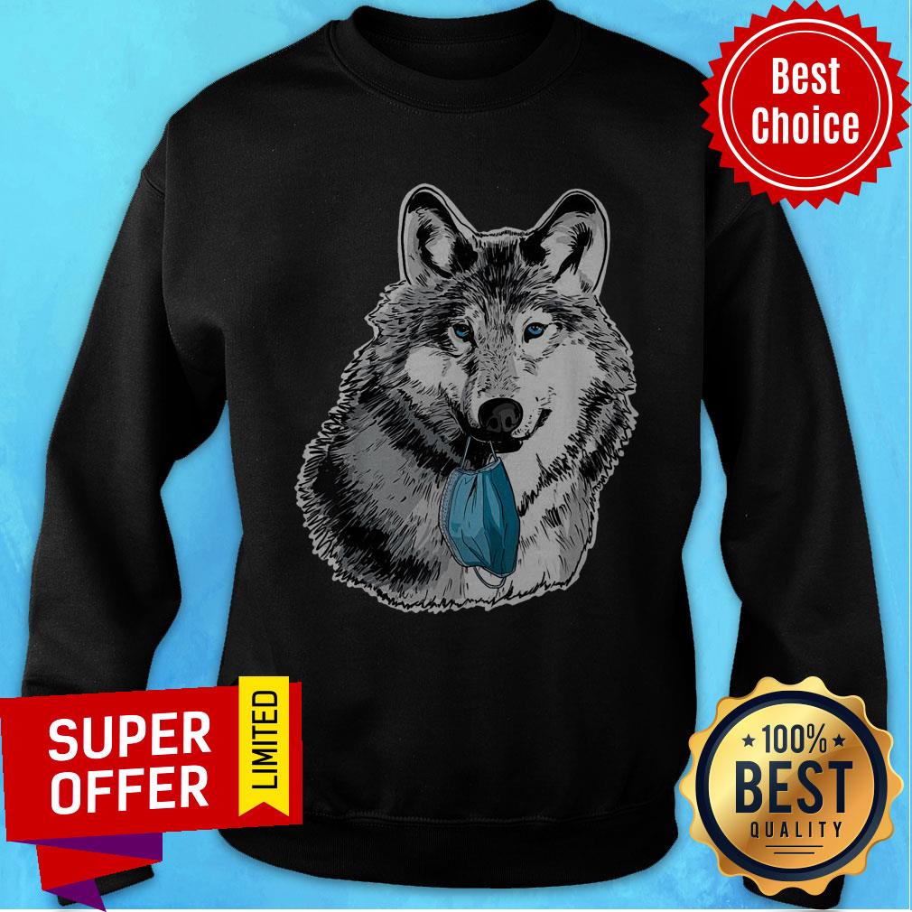 Nice Wolves Do Not Wear Masks Wolf Anti-facemask Shirt - Image 4