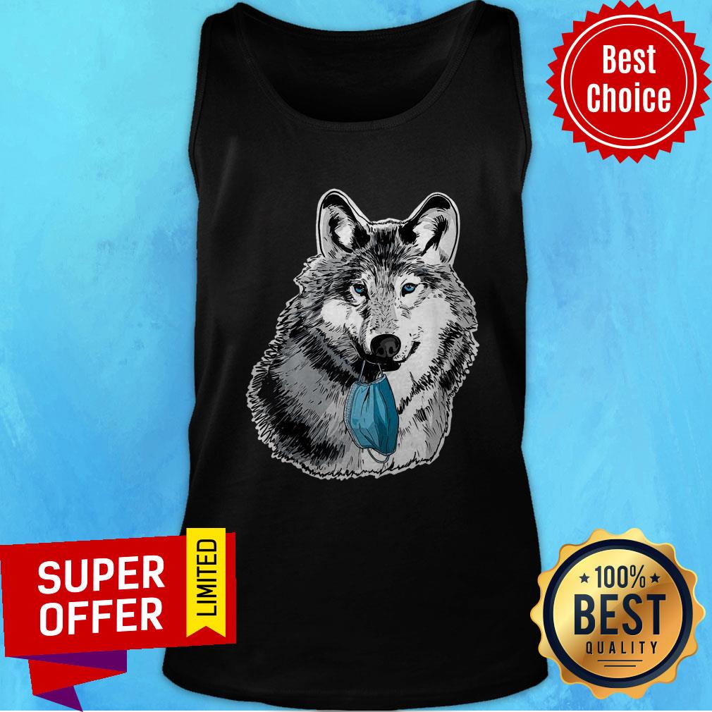 Nice Wolves Do Not Wear Masks Wolf Anti-facemask Shirt - Image 3