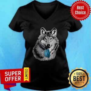 Alternative view of Nice Wolves Do Not Wear Masks Wolf Anti-facemask Shirt