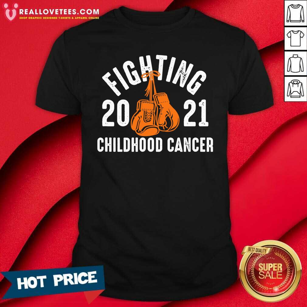Original Fighting Childhood Cancer Gloves 2021 Shirt