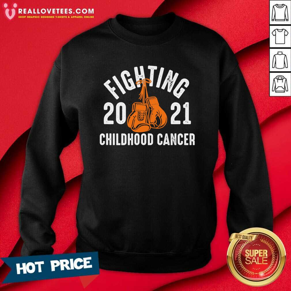 Original Fighting Childhood Cancer Gloves 2021 Shirt - Image 3