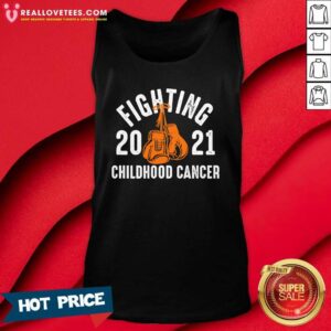 Alternative view of Original Fighting Childhood Cancer Gloves 2021 Shirt