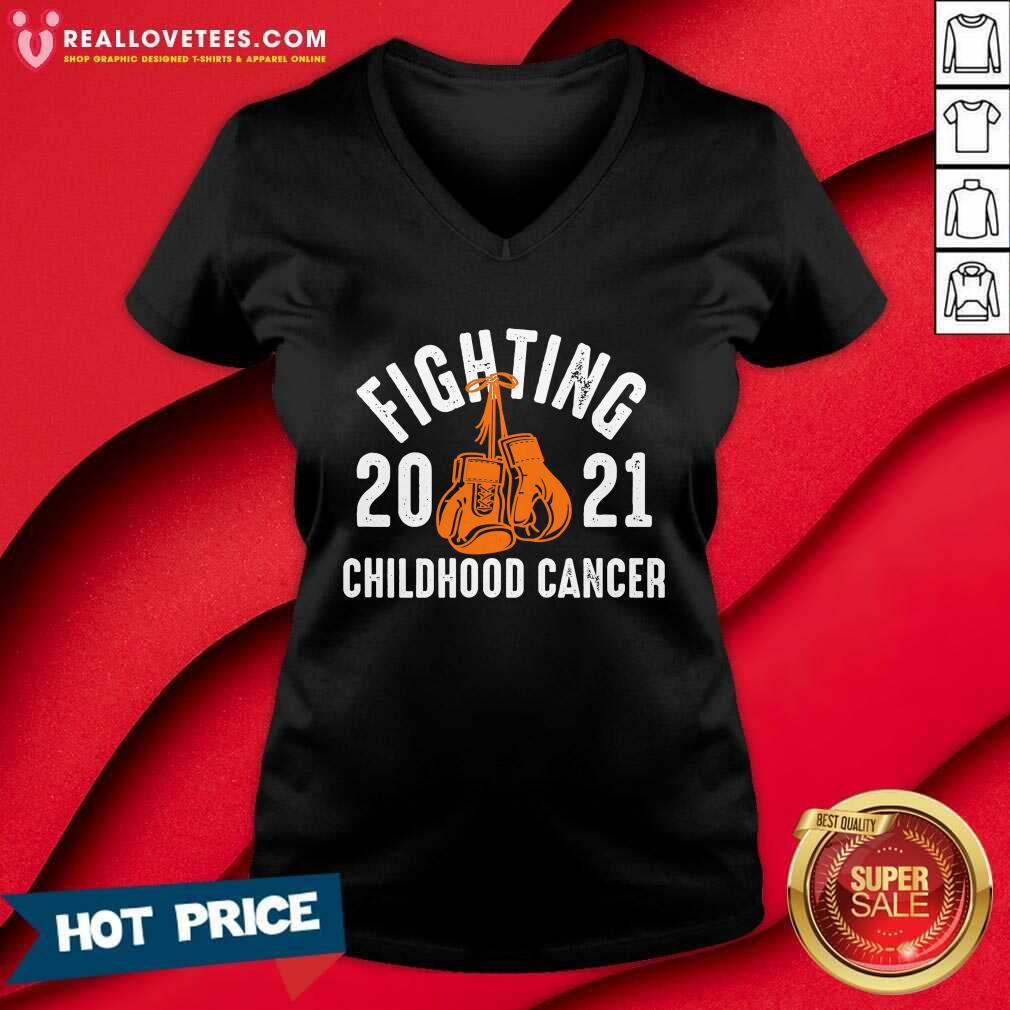 Original Fighting Childhood Cancer Gloves 2021 Shirt - Image 5