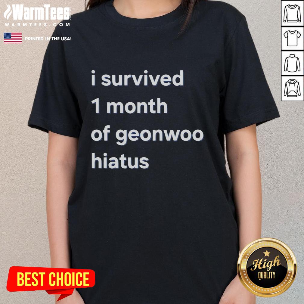 Official I Survived 1 Month Of Geonwoo Hiatus T-Shirt - Image 3