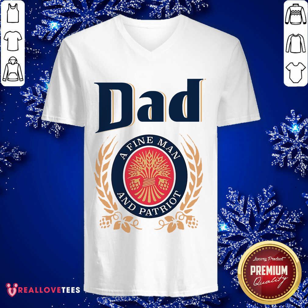 Dad A Fine Man And Patriot Shirt - Image 3