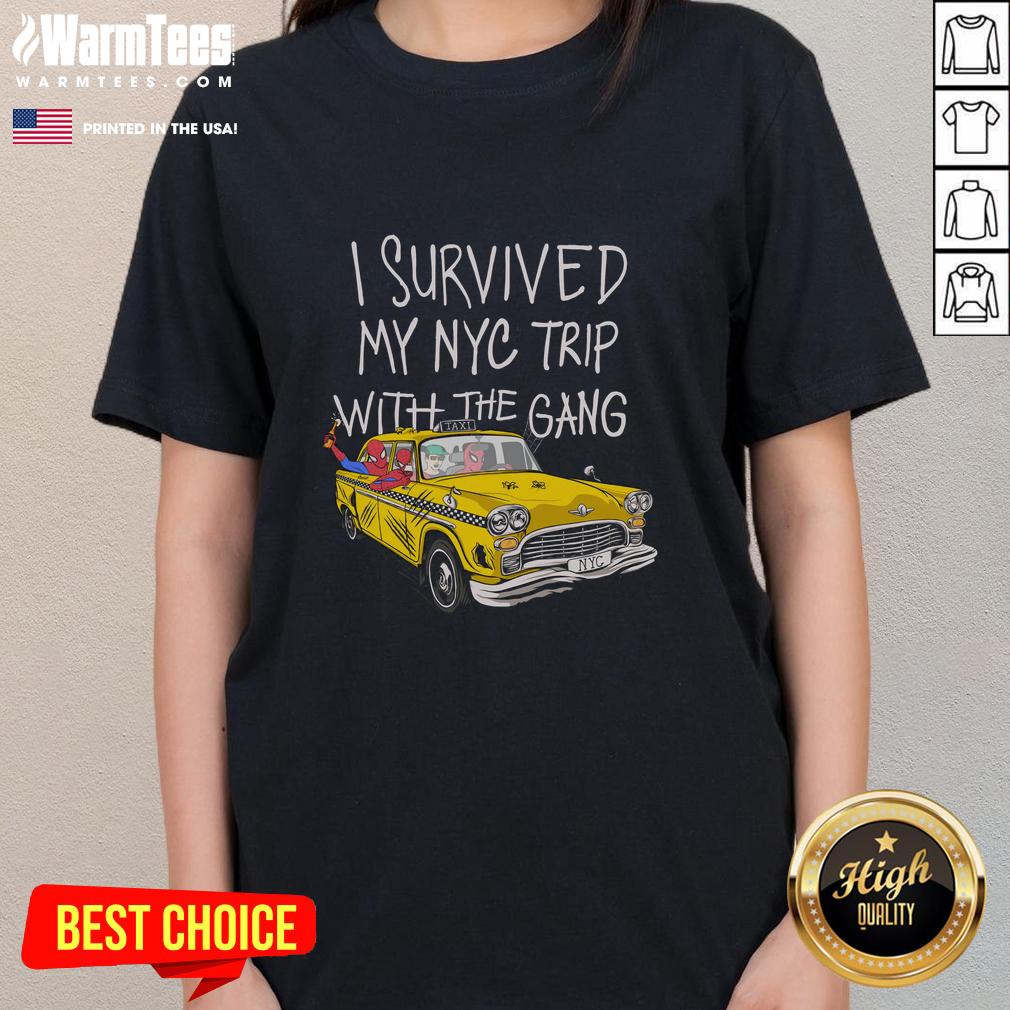 Pretty I Survived My Nyc Trip With The Gang Spider Perks T-Shirt - Image 5