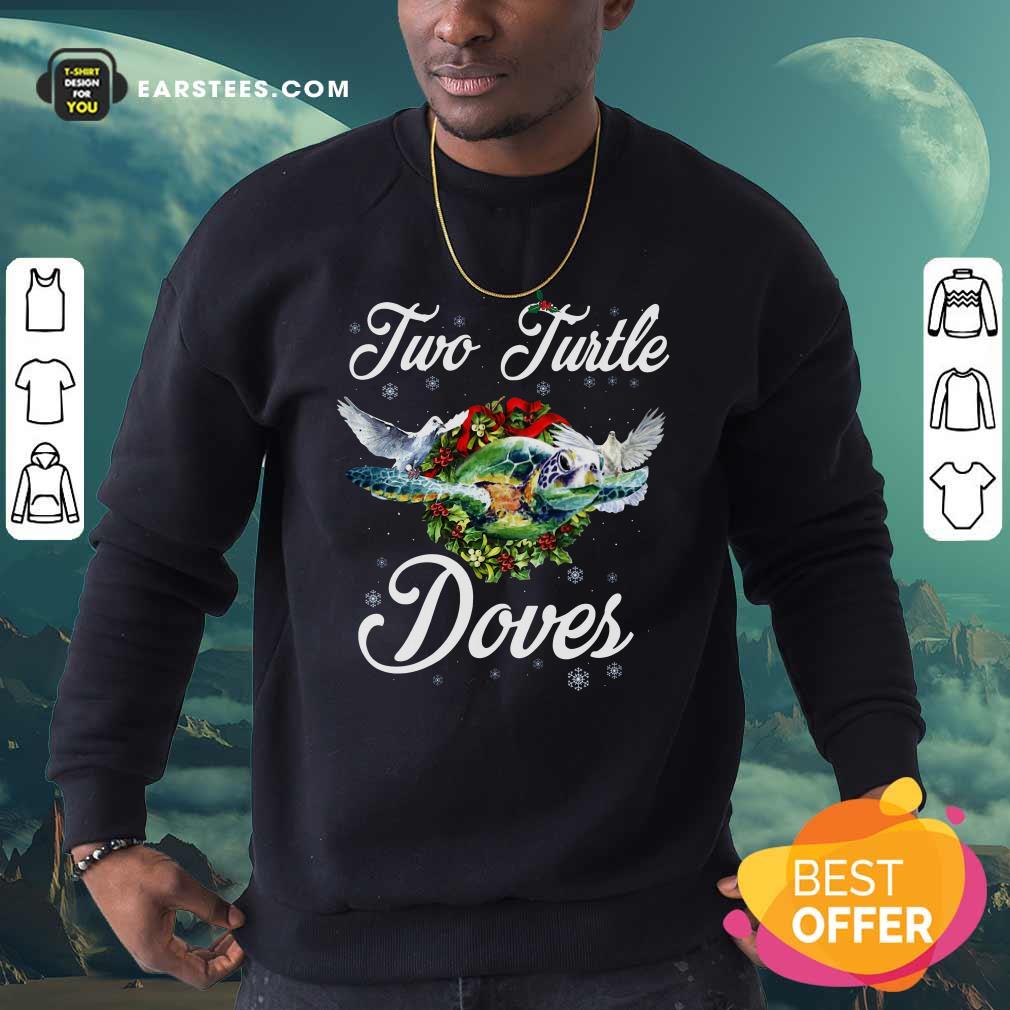 Good Turo Turtle Doves Merry Christmas Shirt - Image 4