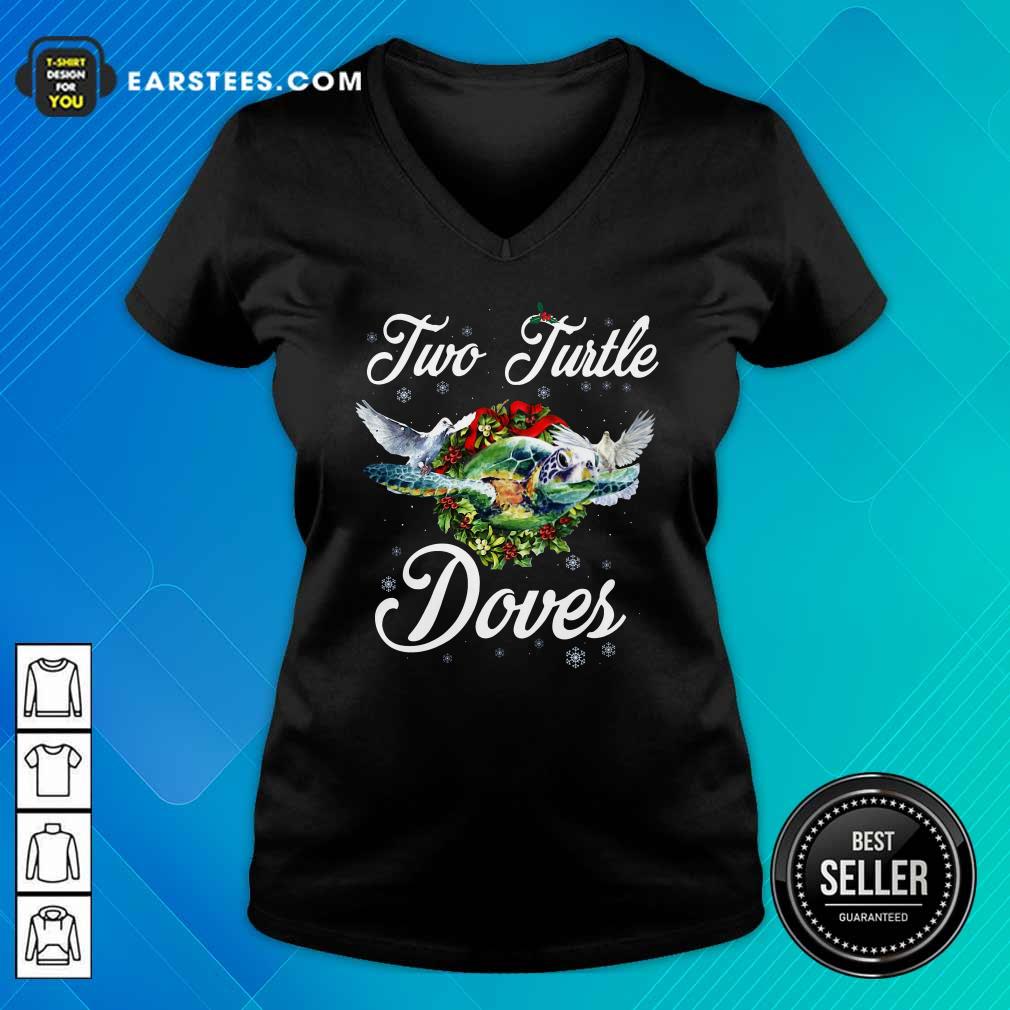 Good Turo Turtle Doves Merry Christmas Shirt - Image 3