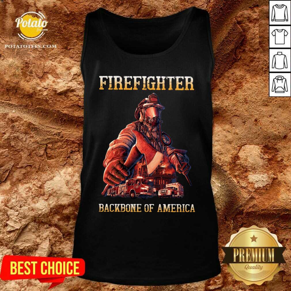 Firefighter Backbone Of America Shirt - Image 3