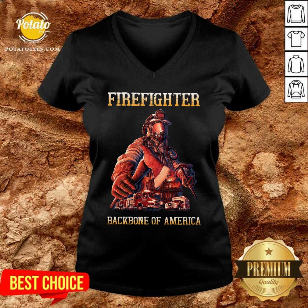 Firefighter Backbone Of America Shirt - Image 2