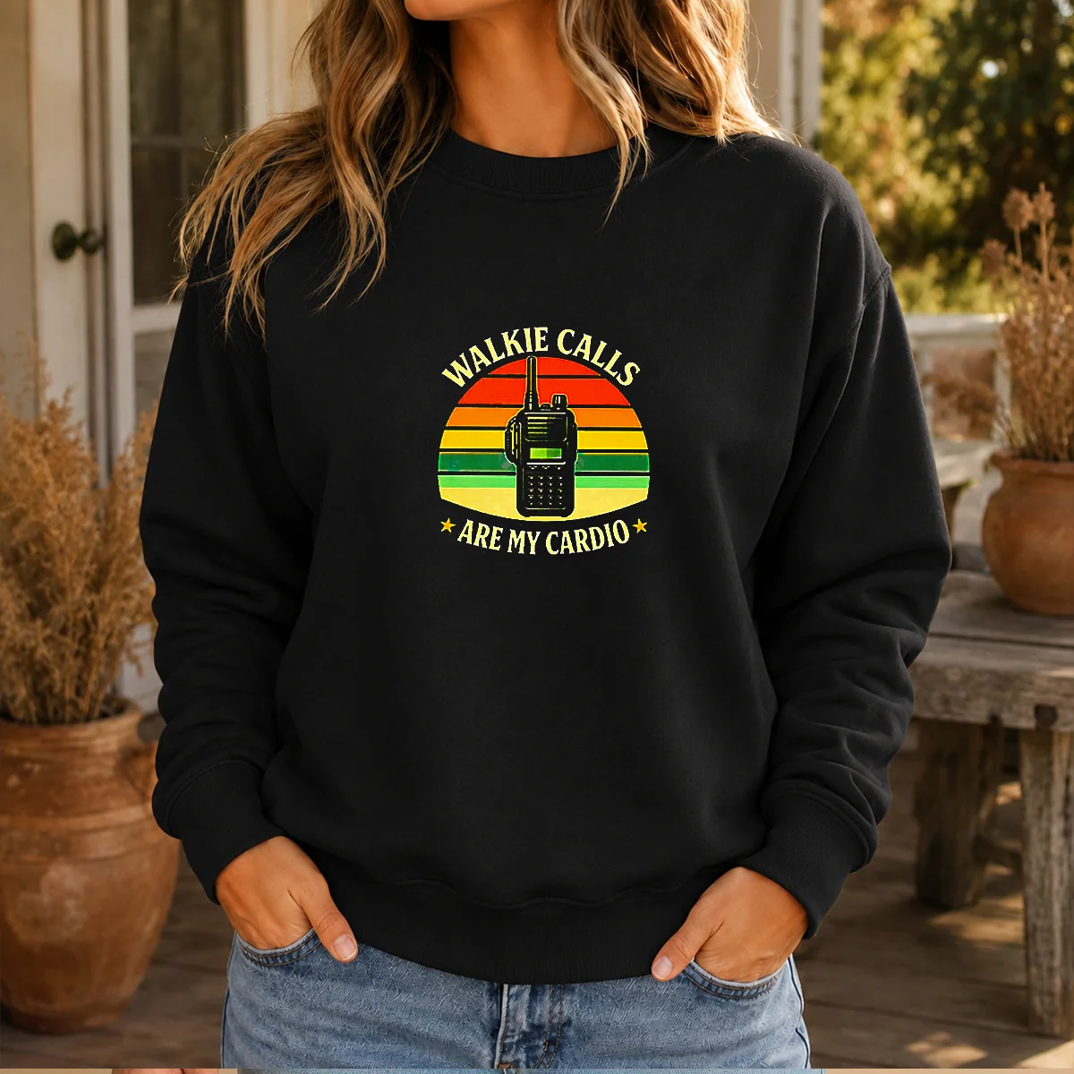 Funny Walkie Calls Are My Cardio Geek Shirt - Image 7