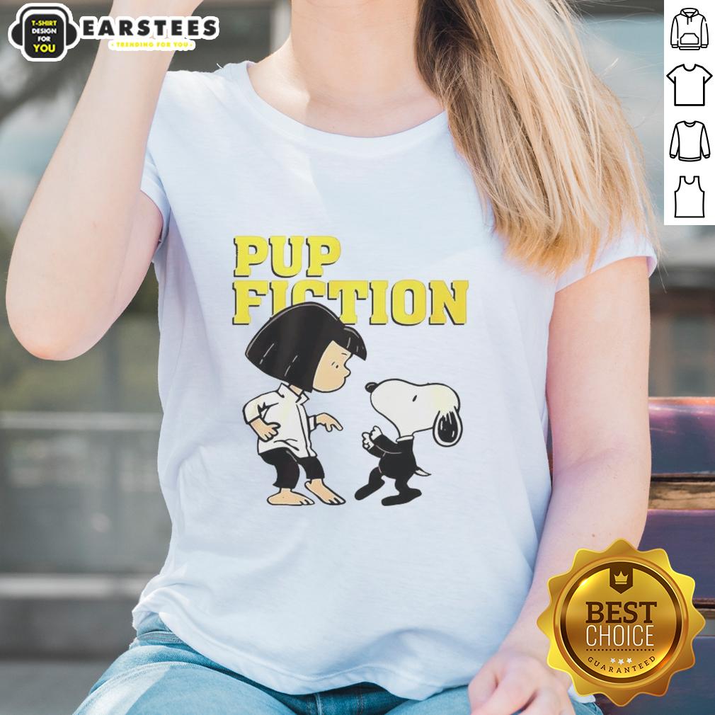 Good Lucy And Snoopy Pulp Fiction T-Shirt - Image 3