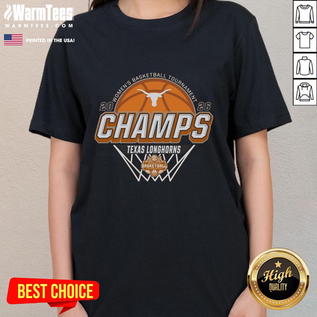 Premium Texas Longhorns Blue 84 2026 Sec Women's Basketball Tournament Champions Locker Room T-Shirt - Image 3