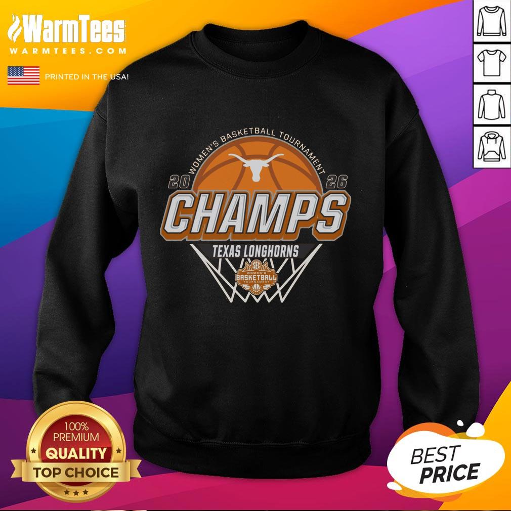 Premium Texas Longhorns Blue 84 2026 Sec Women's Basketball Tournament Champions Locker Room T-Shirt - Image 5