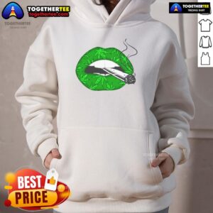 Alternative view of Official Lip Cannabis Leaf T-Shirt