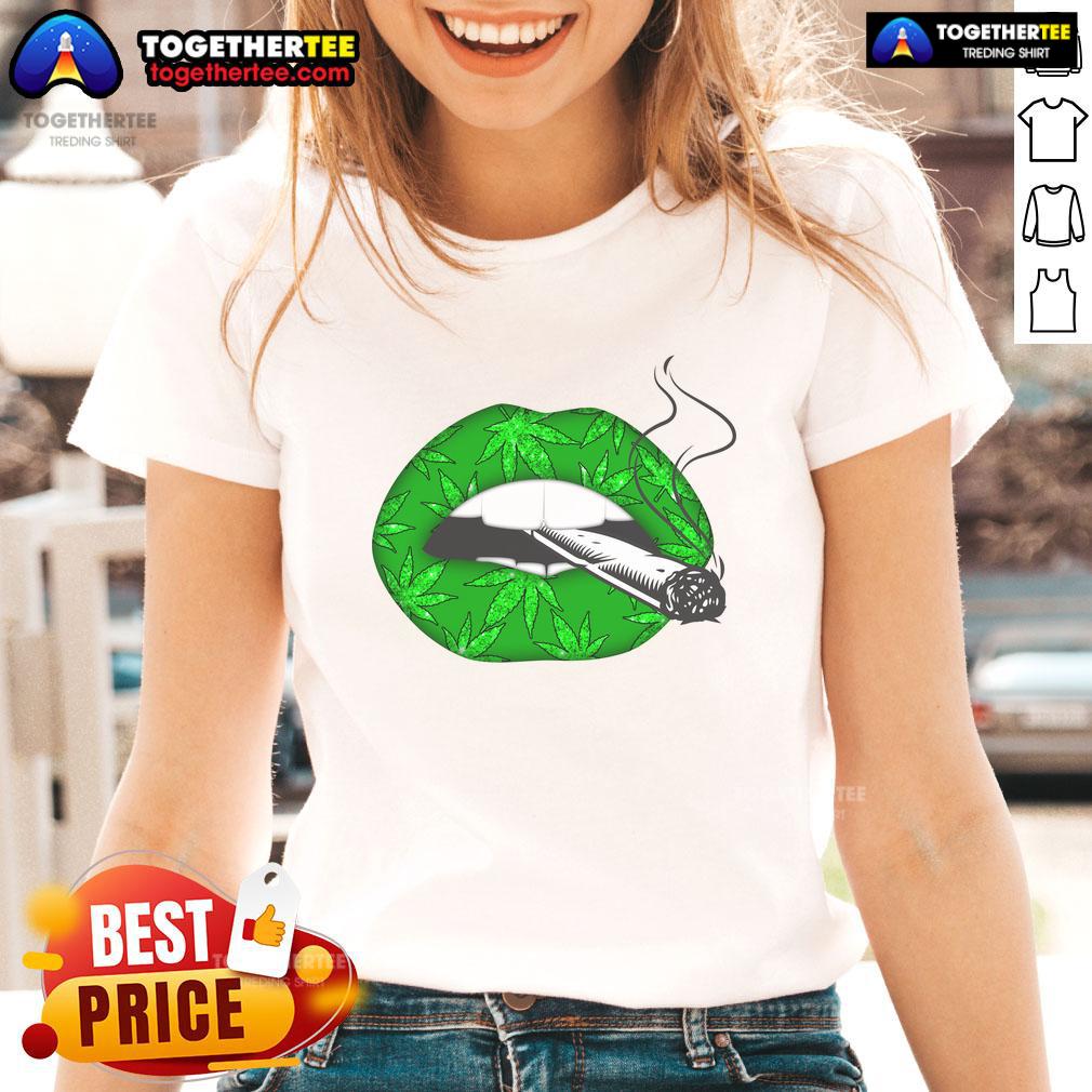 Official Lip Cannabis Leaf T-Shirt - Image 3