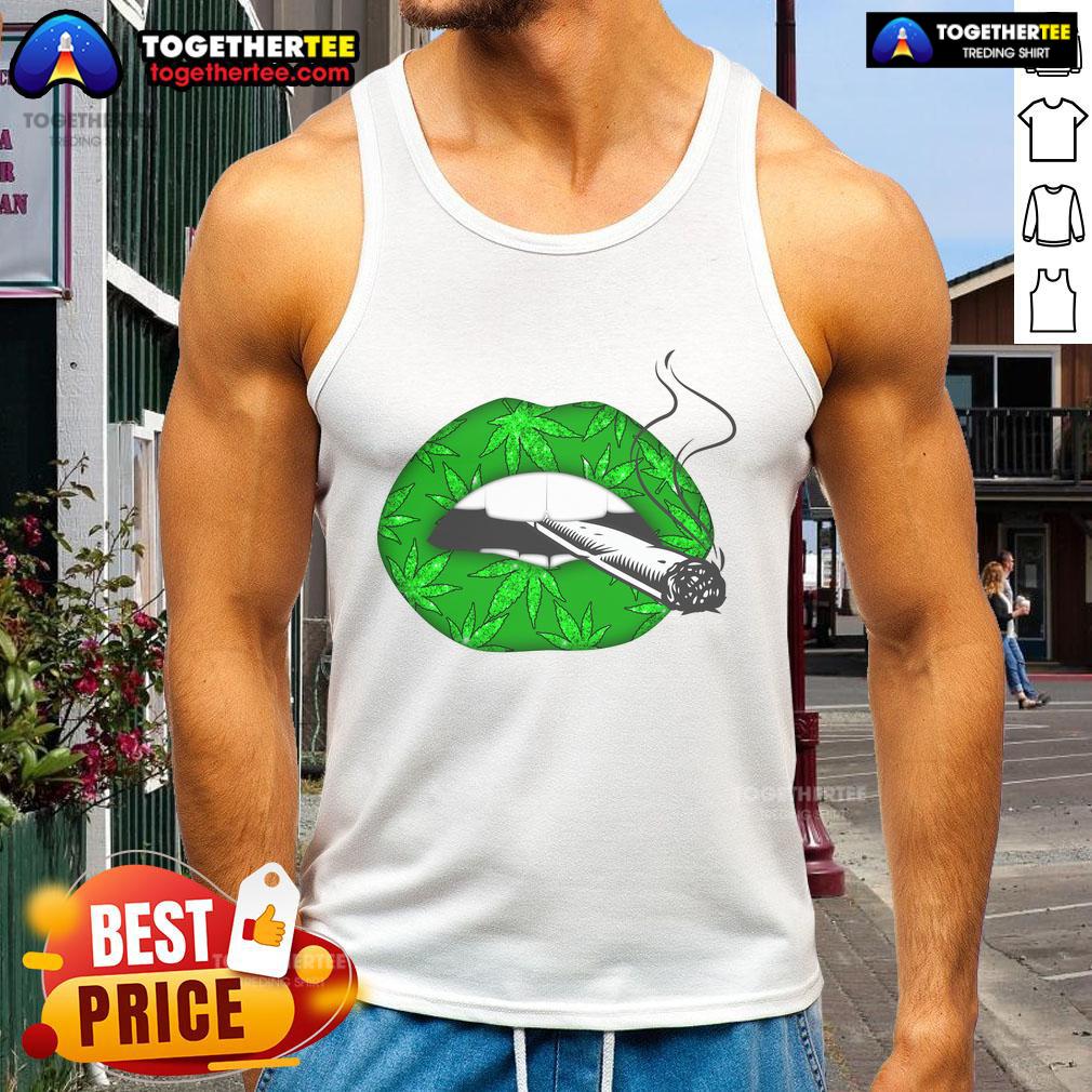 Official Lip Cannabis Leaf T-Shirt - Image 4
