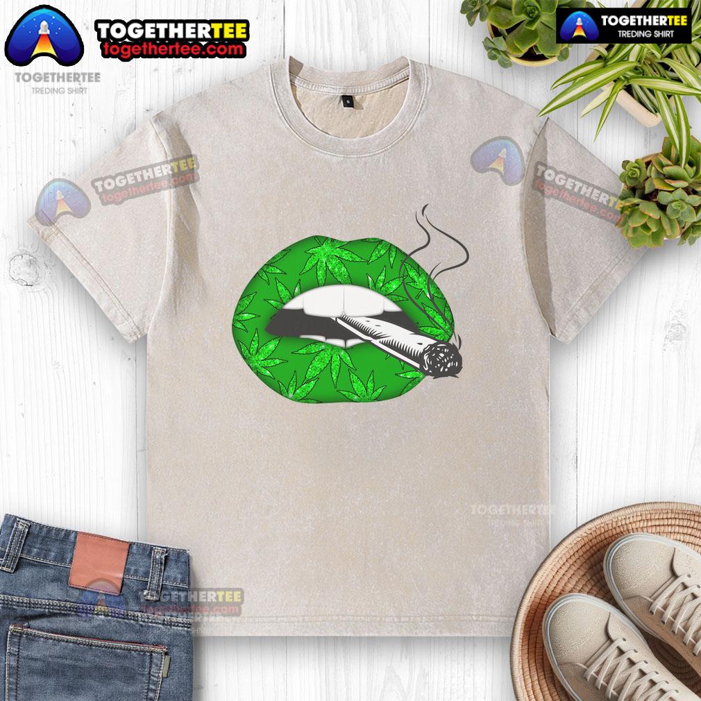 Official Lip Cannabis Leaf T-Shirt - Image 6