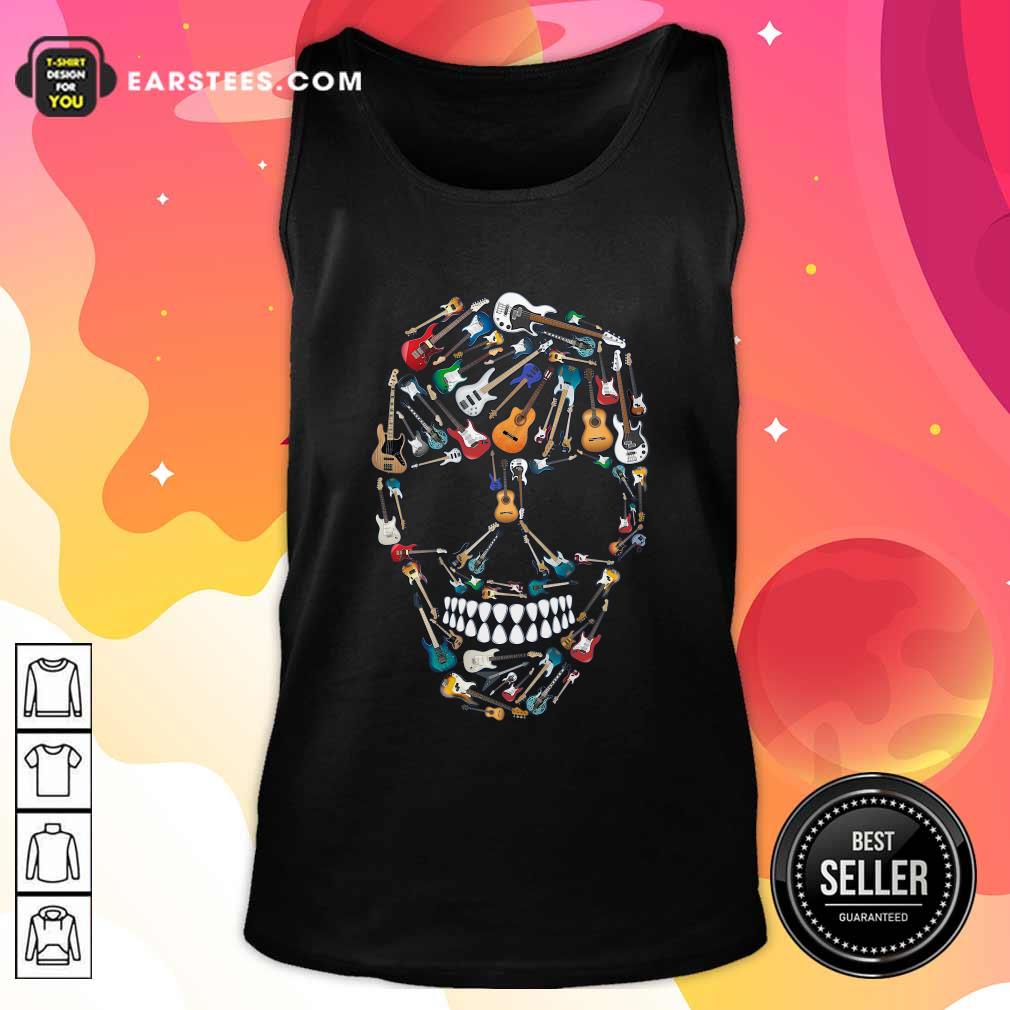 Nice Skull Guitars Shirt - Image 4